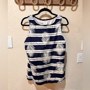 Land’s End blue and white feather tankini size 18 DDD
